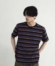 ダメージ加工ボーダーTシャツ
