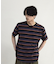 ダメージ加工ボーダーTシャツ