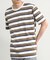 ダメージ加工ボーダーTシャツ