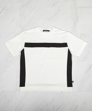 【接触冷感】キシリトールパネル切り替えポンチTシャツ