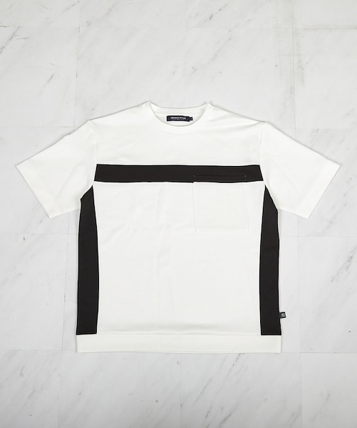 【接触冷感】キシリトールパネル切り替えポンチTシャツ