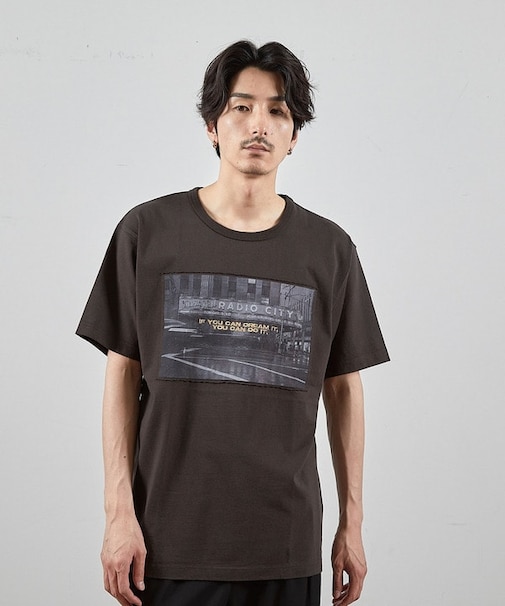 アメリカンコットンロゴプリントTシャツ