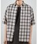アメリカンチェックレギュラーカラー半袖シャツ