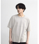 古着風ピグメント切替Tシャツ