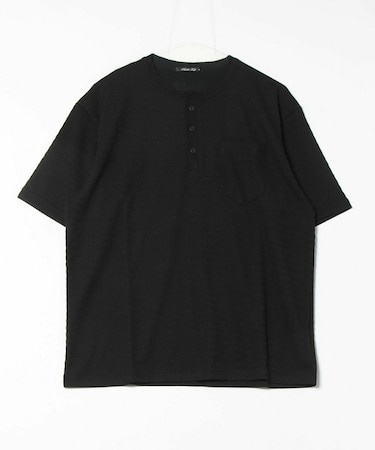 スラブヘンリーネックｔシャツ