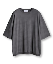 ムラ染めプリントルーズフィットTEE