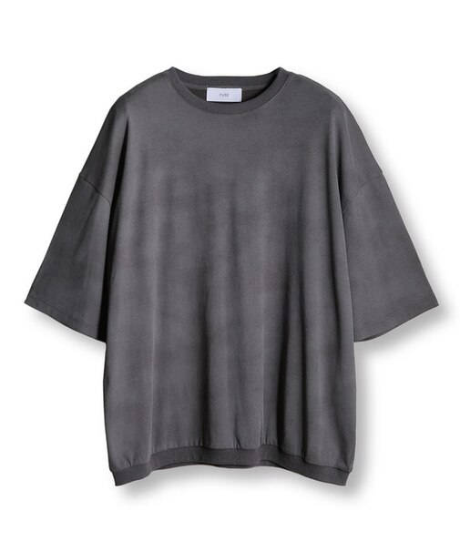 ムラ染めプリントルーズフィットTEE