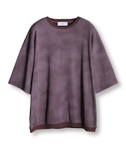 ムラ染めプリントルーズフィットTEE