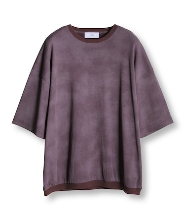 ムラ染めプリントルーズフィットTEE