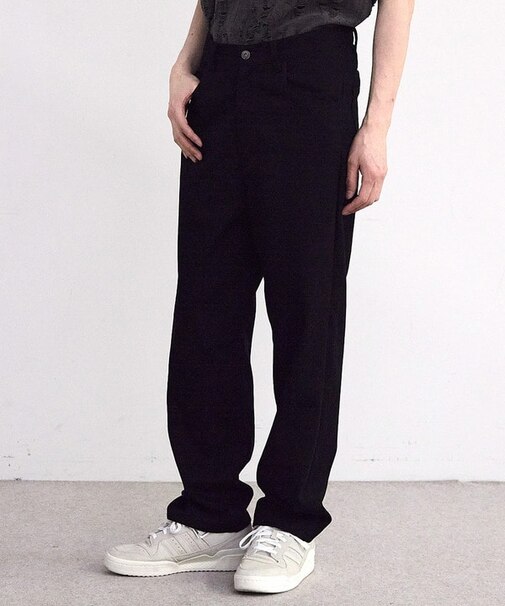 20/10ツイル5ポケットルーズストレートパン