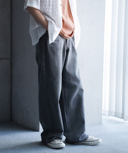 【WEB限定/11.5ozデニム】11.5oz5ポケットワイドストレートパンツ