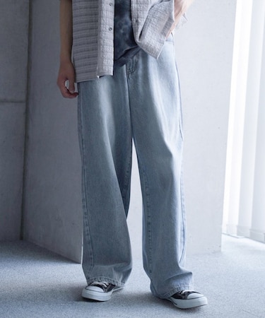 【WEB限定/11.5ozデニム】11.5oz5ポケットワイドストレートパンツ