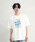 古着風ピグメントロゴプリントTシャツ