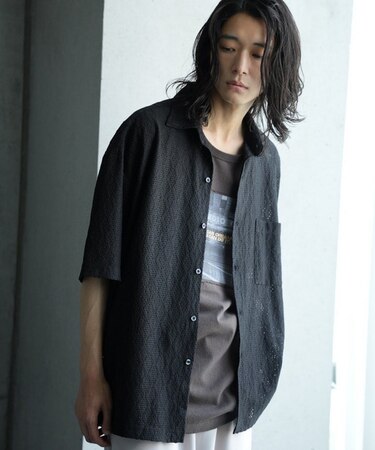 レースシアールーズ半袖シャツ