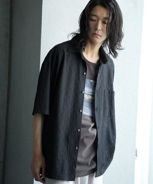 レースシアールーズ半袖シャツ