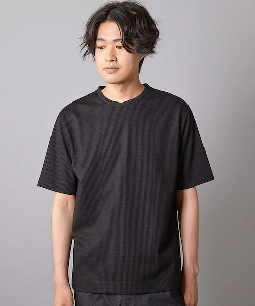 ジャガードストライプTシャツ