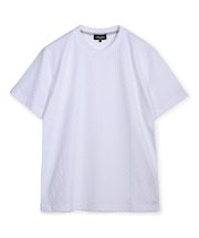 シルケット加工 変形千鳥柄リンクスTEE