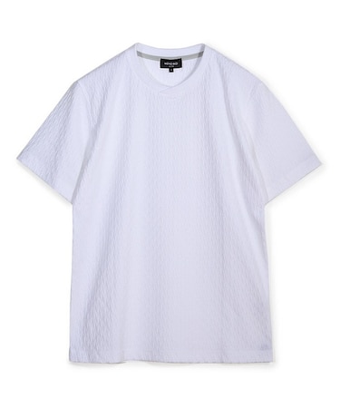 シルケット加工 変形千鳥柄リンクスTEE