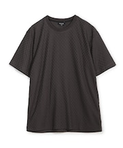 シルケット加工 変形千鳥柄リンクスTEE