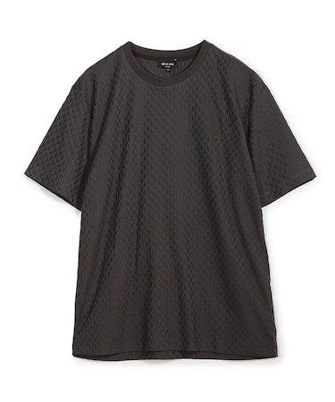 シルケット加工 変形千鳥柄リンクスTEE
