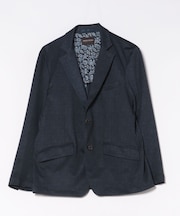 【セットアップ着用可】メランジプリントポンチテーラードジャケット