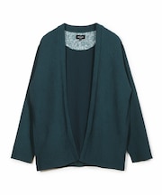 ワッフルシアサッカー素材カーディガン