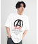 【CHAOTIC】別注アナーキーポルカドットプリントオーバーサイズTシャツ