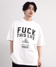 【CHAOTIC】別注FUCK THIS LIFEプリントオーバーサイズTシャツ
