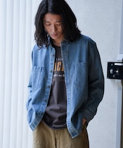 9ozスラブデニムワークシャツ