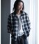 ルーズシルエットオンブレーチェックシャツ