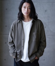 ハニカムジャガードオーバーシャツ