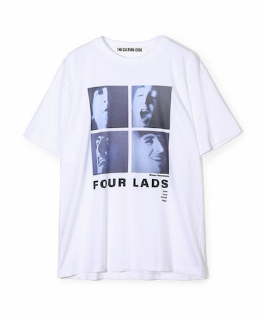 【THE CULTURE CODE x Klaus Voormann x MEN'S BIGI 】別注プリントT＜Four Lads＞