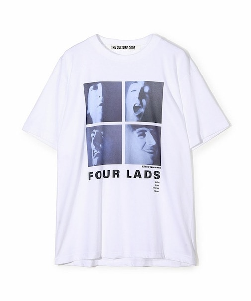 【THE CULTURE CODE x Klaus Voormann x MEN'S BIGI 】別注プリントT＜Four Lads＞