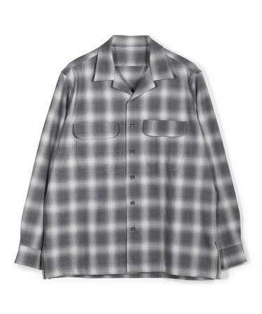 ダブルポケットオンブレーチェックシャツ＜ストレッチ＞