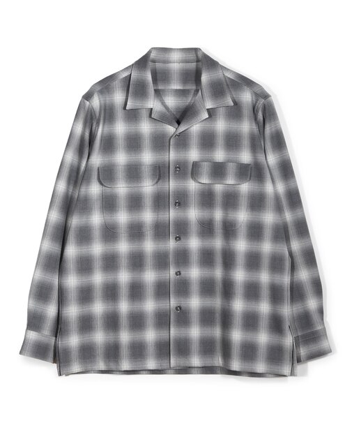 ダブルポケットオンブレーチェックシャツ＜ストレッチ＞