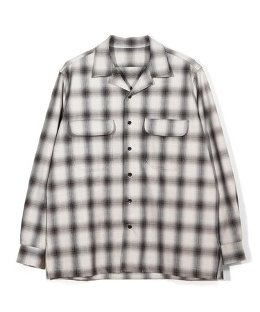 ダブルポケットオンブレーチェックシャツ＜ストレッチ＞
