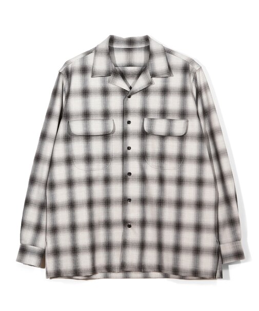 ダブルポケットオンブレーチェックシャツ＜ストレッチ＞