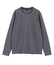 シャーリングジャカードロングスリーブTシャツ