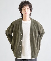 ルーズフィットモールニットカーディガン