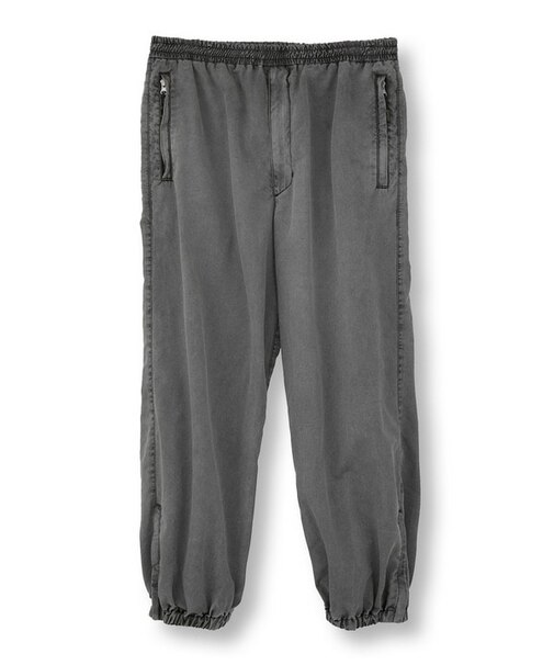 コットンナイロンピグメント加工パンツ