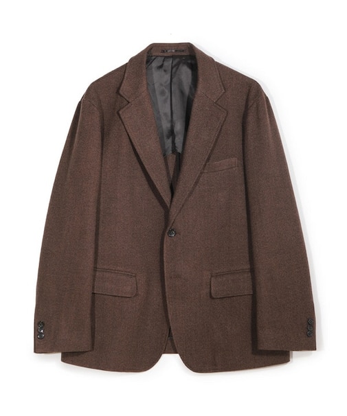 ヘリンボーン柄テーラードジャケット