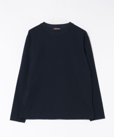 【速乾・抗菌」】スクエアジャガードクルーネックロンＴ