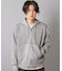 フェードポンチジップ ショート丈  ジップパーカー