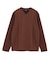 ニットコンビ フェイクスエード長袖Tシャツ