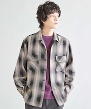 チェックボードシャツブルゾン