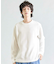異素材コンビ ワッフルジャガードTee