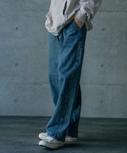 ヘビーカツラギバレルレッグワイドパンツ