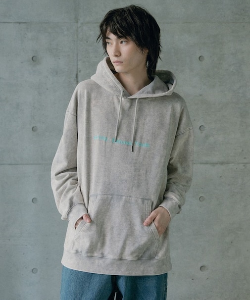 441HZ立体プリントロゴ加工フーディ