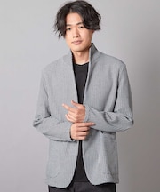 ポリニットスタンドカラーJKT