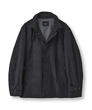 ヘリンボーンプリント スタンドカラーブルゾン＜ストレッチ＞